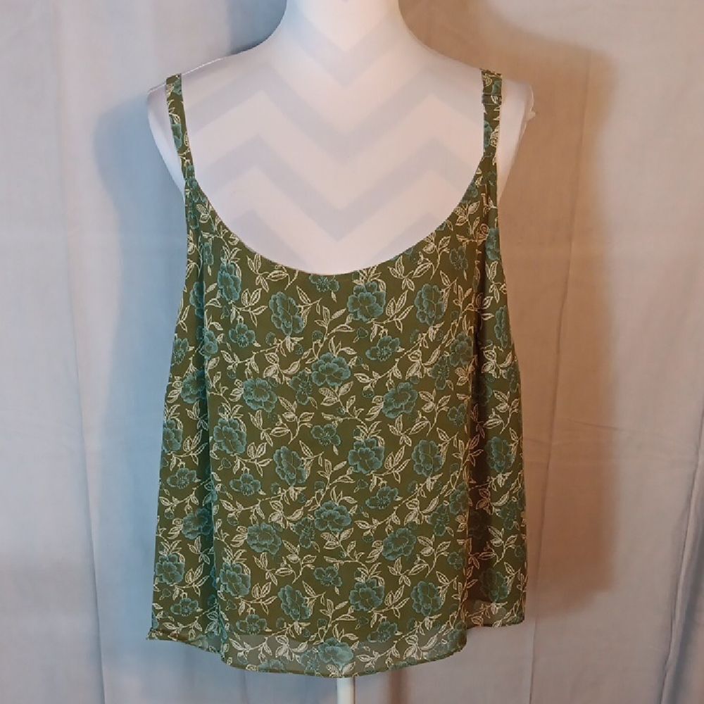 Green Floral Cami